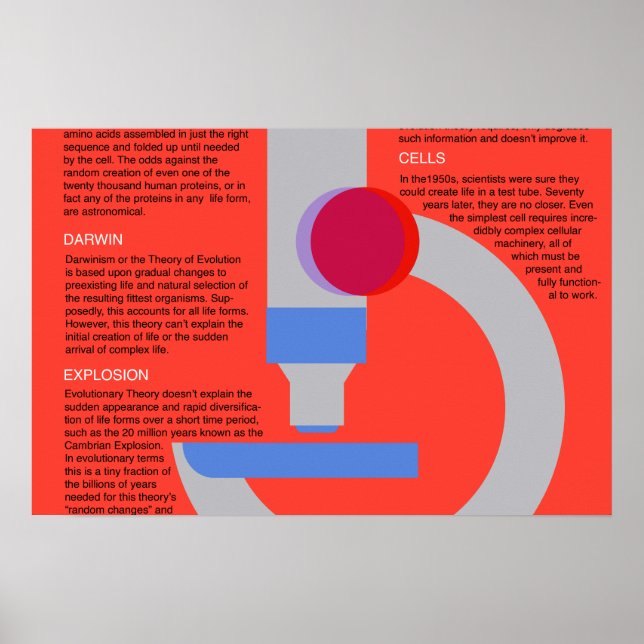 Biologie offenbart den Glauben - fünf Gründe Poster (Vorne)