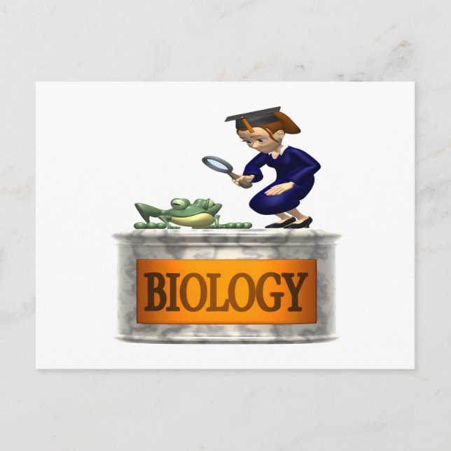 Biologie Postkarte (Vorderseite)