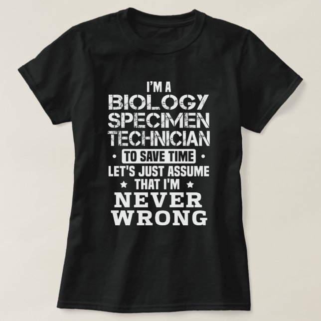Biologie T-Shirt (Design vorne)