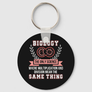Biologie-Vermehrungs-Abteilung die gleiche Sache Schlüsselanhänger