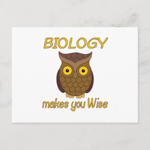 Biologie Wise Postkarte