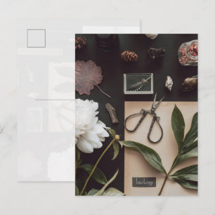 Biologie-Wissenschaft Flat Lay Academia Postkarte