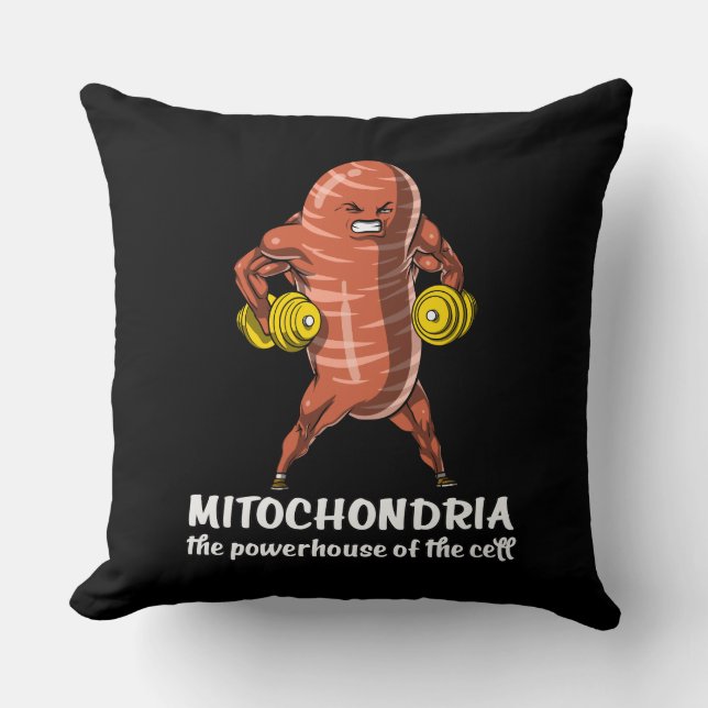 Biologie Wissenschaft Mitochondria Funny Joke Kissen (Vorderseite)