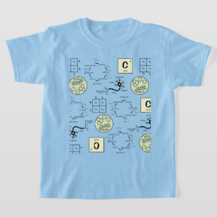 Biologie Wissenschaftler Zellgenetik Neuron Nerd T-Shirt