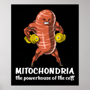 Biologie-Wissenschafts-Mitochondrien-lustiger Witz Poster