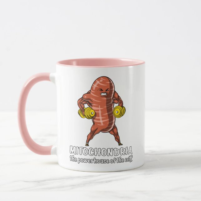 Biologie-Wissenschafts-Mitochondrien-lustiger Witz Tasse (Links)