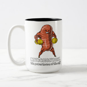 Biologie-Wissenschafts-Mitochondrien-lustiger Witz Zweifarbige Tasse