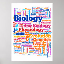 Biologie-Wörter Nr. 7 Poster