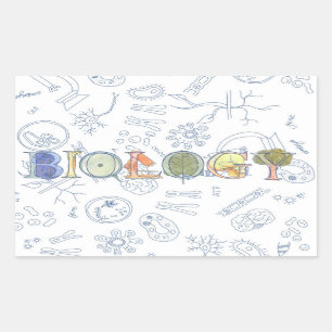 Biologieaufkleber Rechteckiger Aufkleber