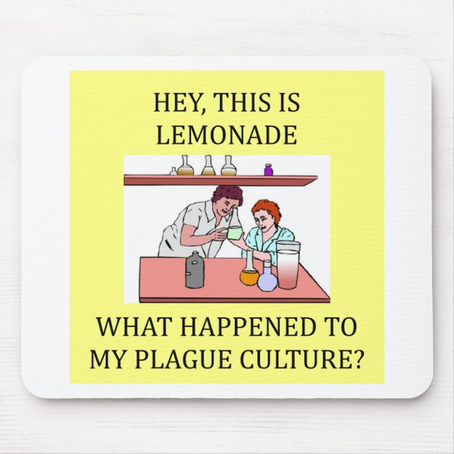 Biologieexperimentwitz Mousepad (Vorne)