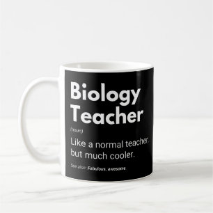 Biologielehrer Funny Sprichwort Kaffeetasse
