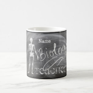 Biologielehrer Geschenk Skelett Personalisiert Tasse