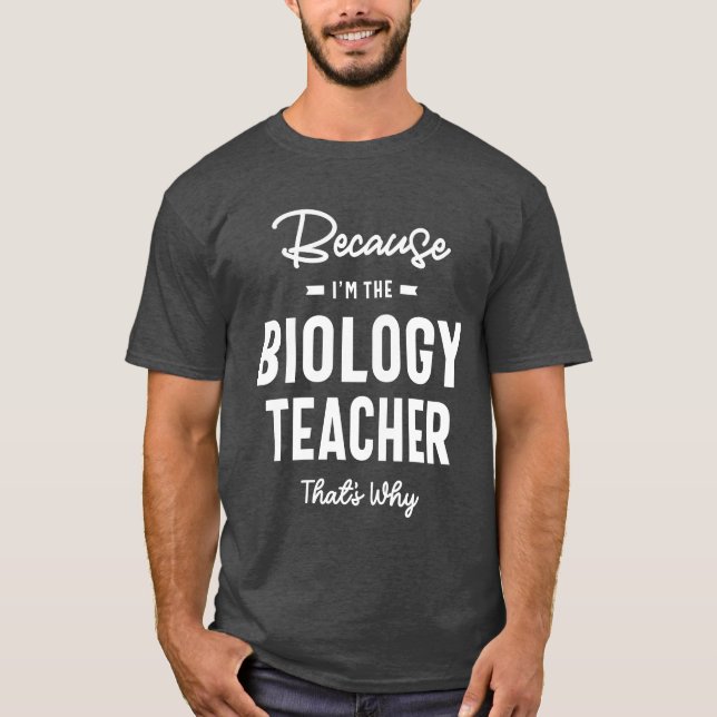 Biologielehrer Job Beruf Geburtstagsarbeiter T-Shirt (Vorderseite)