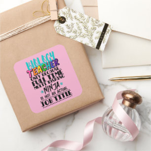 Biologielehrer nur aufgrund des Multi-Time-Program Quadratischer Aufkleber