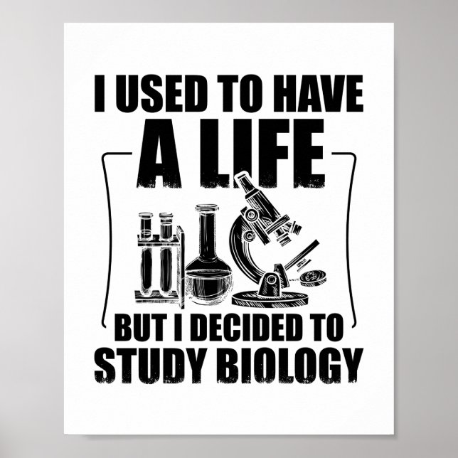 Biologiestudentin | Biologist Science Gifts Poster (Vorne)