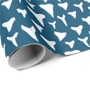 Biologin Shark Lover White Shark Zähne Geschenkpapier