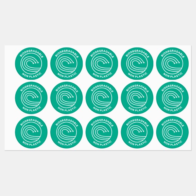 Biologisch abbaubare Aufkleber/nicht plastisch für Etiketten (Blatt)
