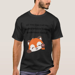 Biologisch abbaubare Rote Panda! (frisch grün) Auf T-Shirt