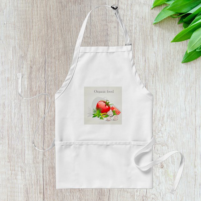 Biologisch angebaute frische Gemüse Tomaten und Kr Schürze (Von Creator hochgeladen)