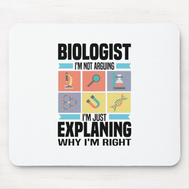 Biologische Geschenke | Biologen Dozent für Naturw Mousepad (Vorne)