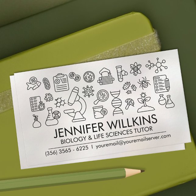 Biologische naturwissenschaftliche Unterrichtsdien Visitenkarte (Von Creator hochgeladen)