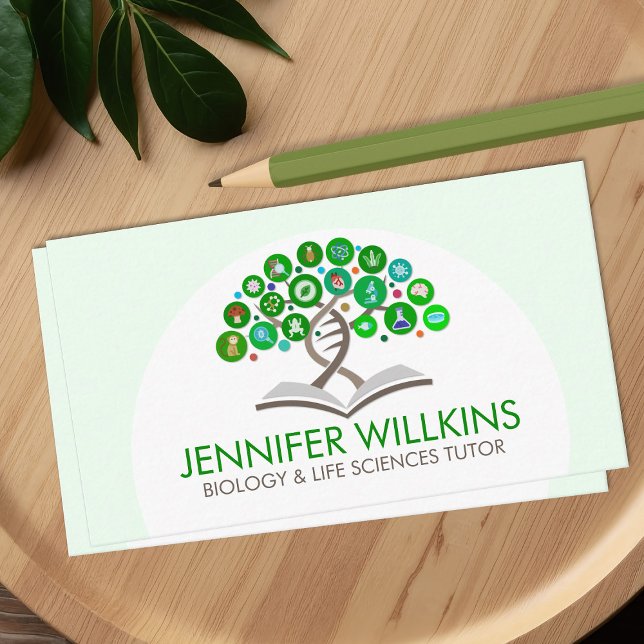 Biologische naturwissenschaftliche Unterrichtsdien Visitenkarte (Von Creator hochgeladen)