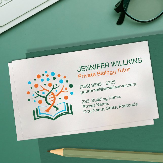 Biologische Wissenschaftslehrdienste - DNA-Baum Visitenkarte (Von Creator hochgeladen)