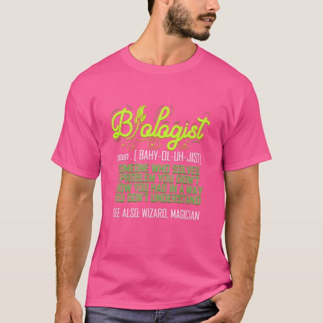 Biologist Funny for Biologyeacher Scientist retro T-Shirt (Vorderseite)