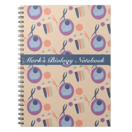 Biology Class Cell Labrador Black Notizblock