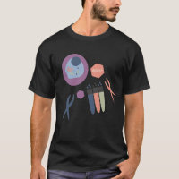 Biology Class Cell Labrador Black T - Shirt