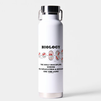 Biology Only Disziplin Multiplikation Division Trinkflasche
