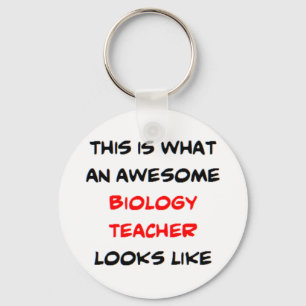 biology teacher, awesome schlüsselanhänger