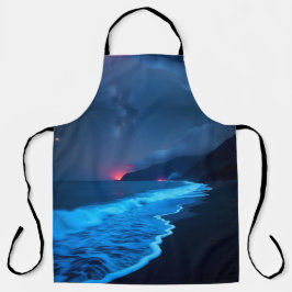 Biolumineszente Nachtküsten-Schürze Schürze
