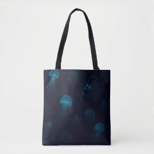 Biolumineszente Tiefsee-Leuchtmuster-Tasche