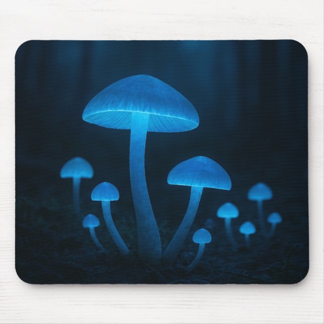 Biolumineszenter Pilzwald Mousepad (Vorne)