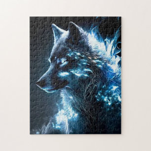 Biolumineszenter Wolf Puzzle