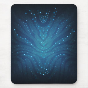Biolumineszentes Blaues Alien-Haut-Muster - Avatar Mousepad