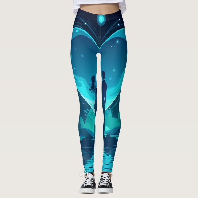 Biolumineszenz der Liebe Leggings (Vorderseite)