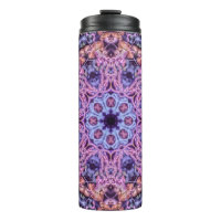 Biolumineszenz Mandala in Lila Hues