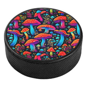 Biolumineszenz Pilzkunst Eishockey Puck