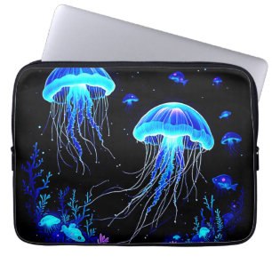 Biolumineszenz Qualle Traum Laptopschutzhülle