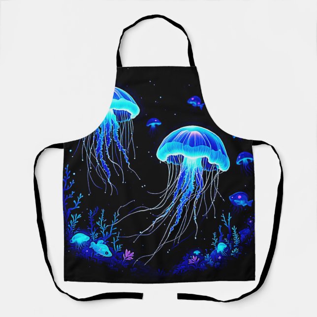 Biolumineszenz Qualle Traum Schürze (Vorderseite)
