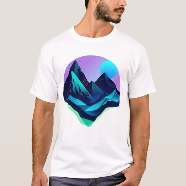 biolumineszierende Landschaft T-Shirt (Vorderseite)