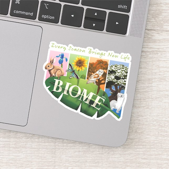 Biome Seasons Vinyl Aufkleber (Detail)