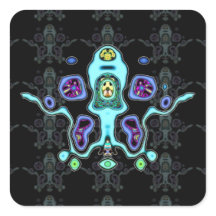 Biomechanische Alien drone / Alien Tintenfisch v3