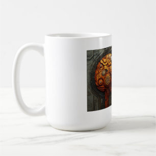 Biomechanische Cyberpunk-Androiden-Paar-Kunst Kaffeetasse