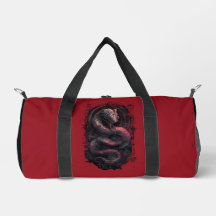 Biomechanische Schlange Dark Tech Gymtasche