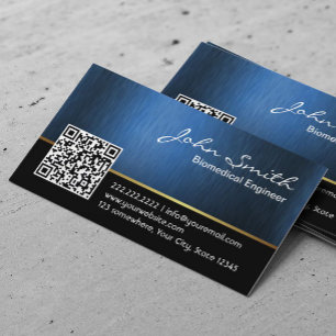 Biomedical-Visitenkarte Code des Königsblaus QR Visitenkarte