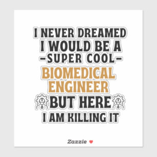 BIOMEDIZINER AUFKLEBER