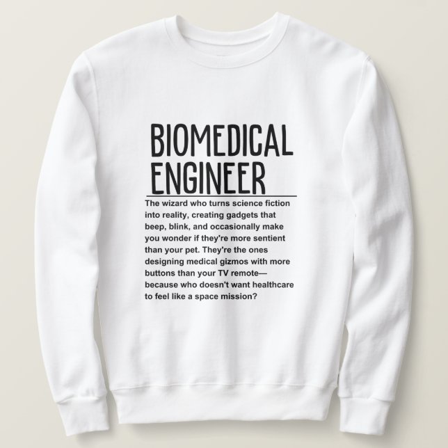 Biomediziner Sweatshirt (Design vorne)